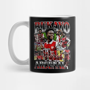 Bukayo Saka Vintage Bootleg Mug